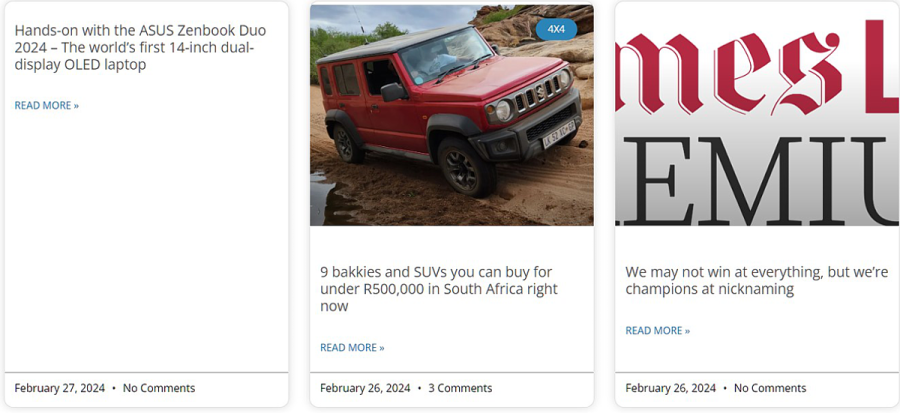 This image describes product ads. From the Feedonomy Merchant Centre you can list a product ad by adding a product header, product image, and product description. The image has blue arrows pointing to each part of the product ad.